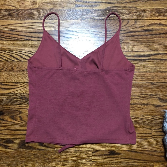 Coral Dynamite camisole with buttons and tie - Picture 3 of 4